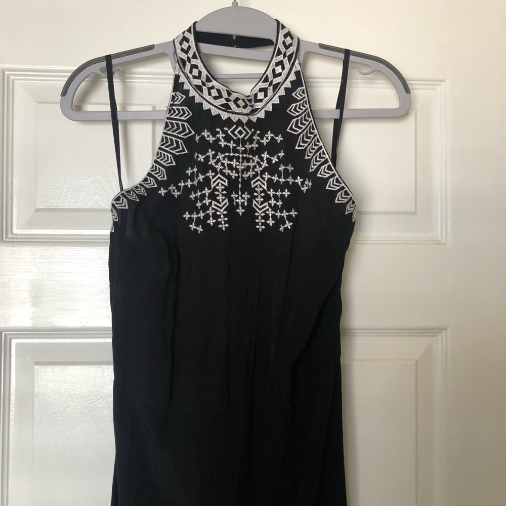 High neck maxi dress